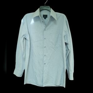 EUC Kenneth Cole REACTION Pale Blue Dress Shirt Size M 15/32-33